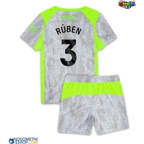 Otroški Nogometni dresi Manchester City Ruben Dias #3 Tretji 2025-26 Kratek Rokav (+ Kratke hlače)